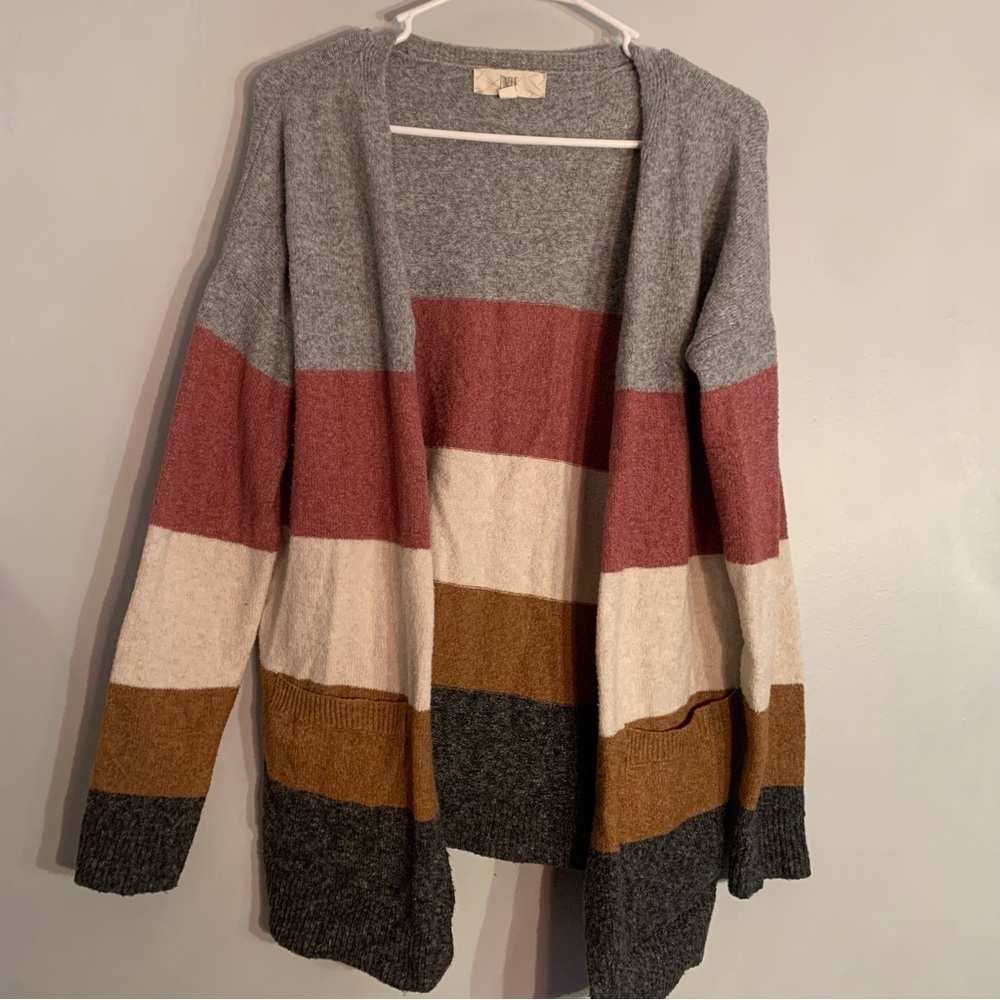 Stitch Fix Pinque striped size small women’s open cardigan